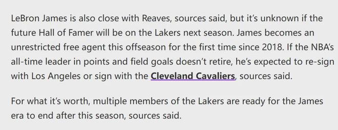 湖人计划5年2.4亿续约里夫斯 同时瞄准字母哥面临